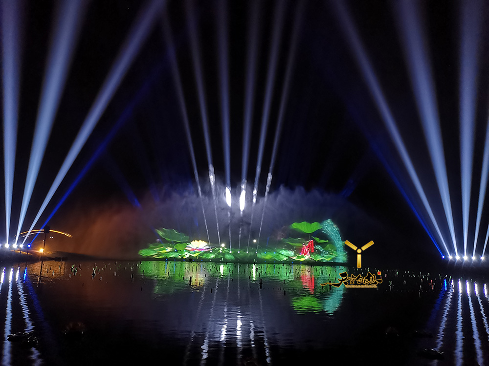 達州蓮花湖《圣蓮華彩》水舞光影秀(圖28)