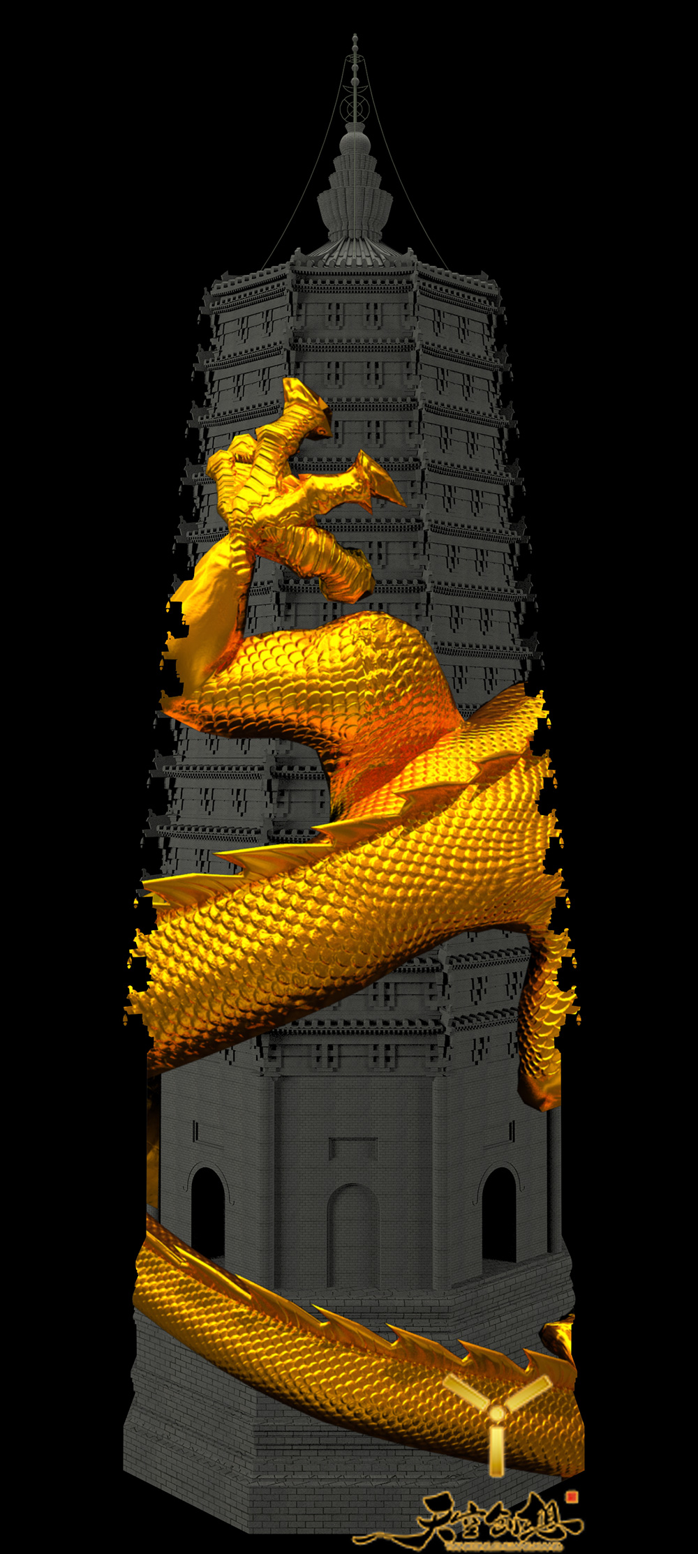 農(nóng)安遼塔3D Mapping秀(圖1)