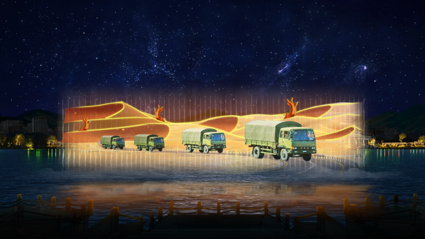 可克達(dá)拉朱雀湖5D全息水舞秀-《朱雀湖夜曲》上演啦!(圖10) 可克達(dá)拉朱雀湖5D全息水舞秀-《朱雀湖夜曲》上演啦!(圖10)