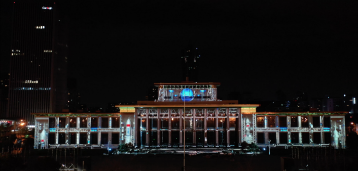 天空創(chuàng)想用科技點(diǎn)亮城市！杭州武林廣場3DMAPPING秀震撼上演！(圖5)