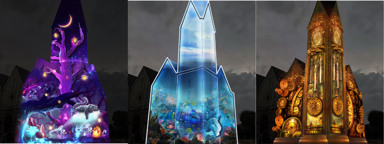 惠州五礦哈施塔特《夢(mèng)回愛麗絲》3DMapping光影秀(圖3)